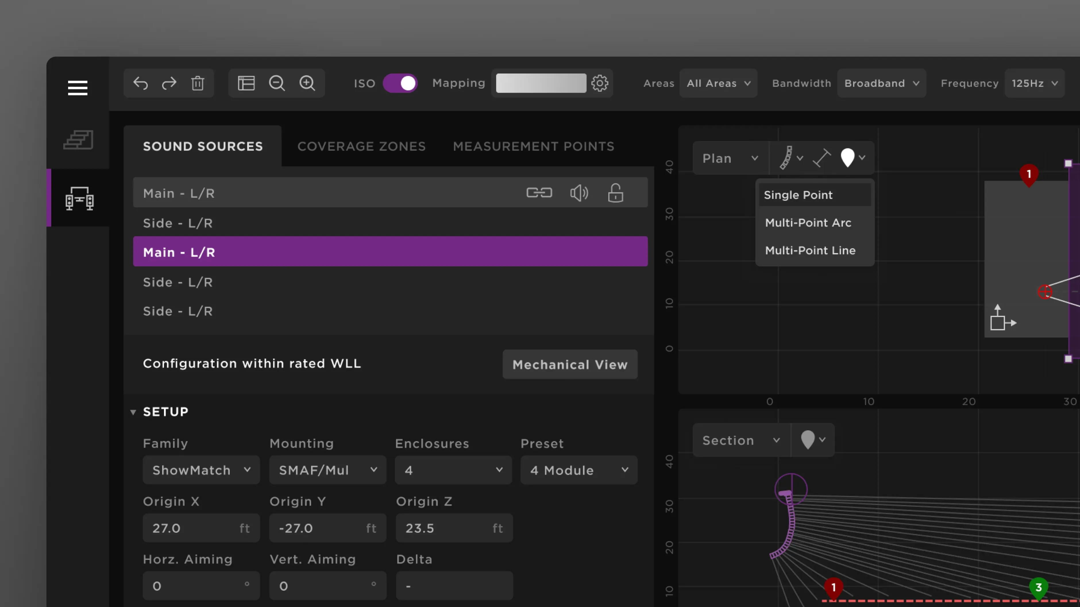 A sample of the Bose audio product interface design