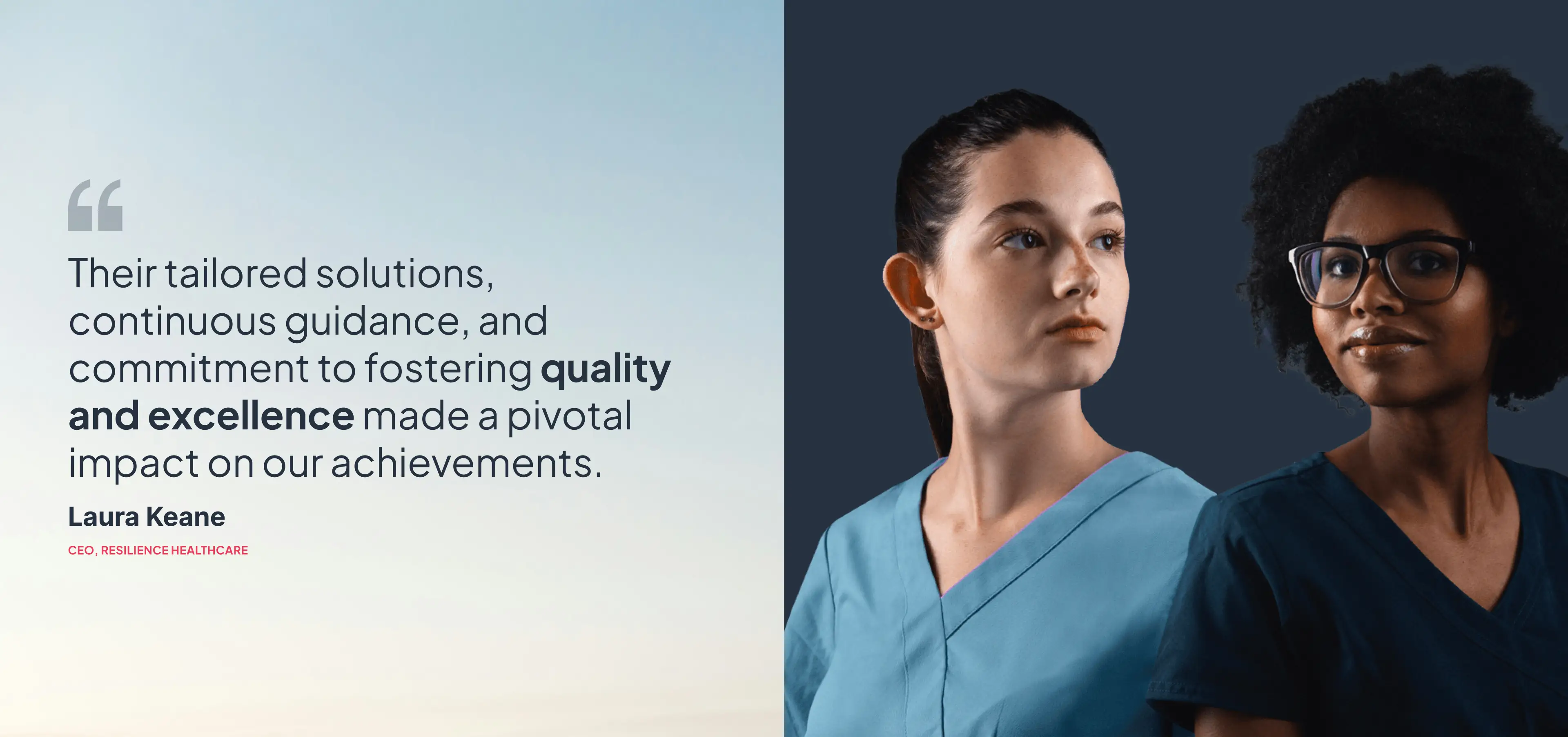 Snapshot of a testimonial quote from the Center for Competitiveness