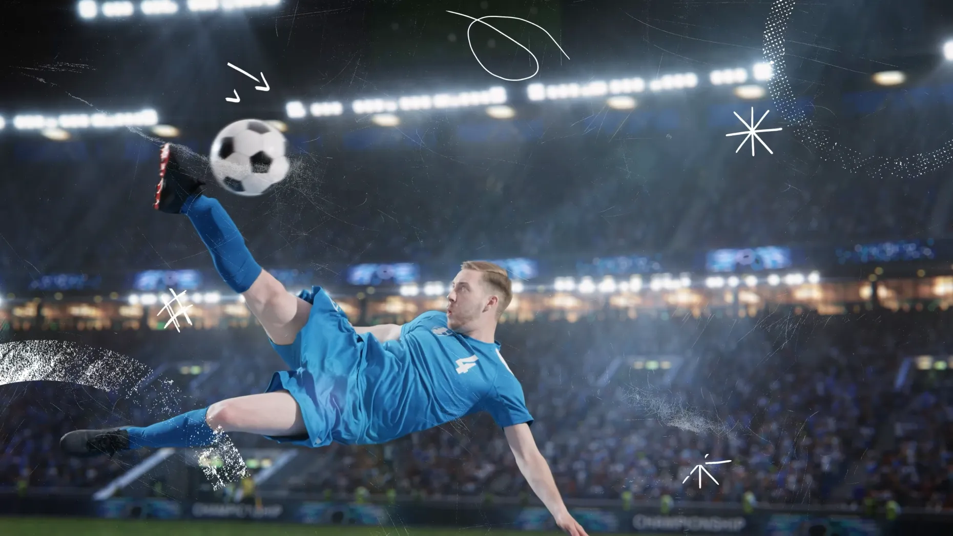 A scene from the Football PX advertisement