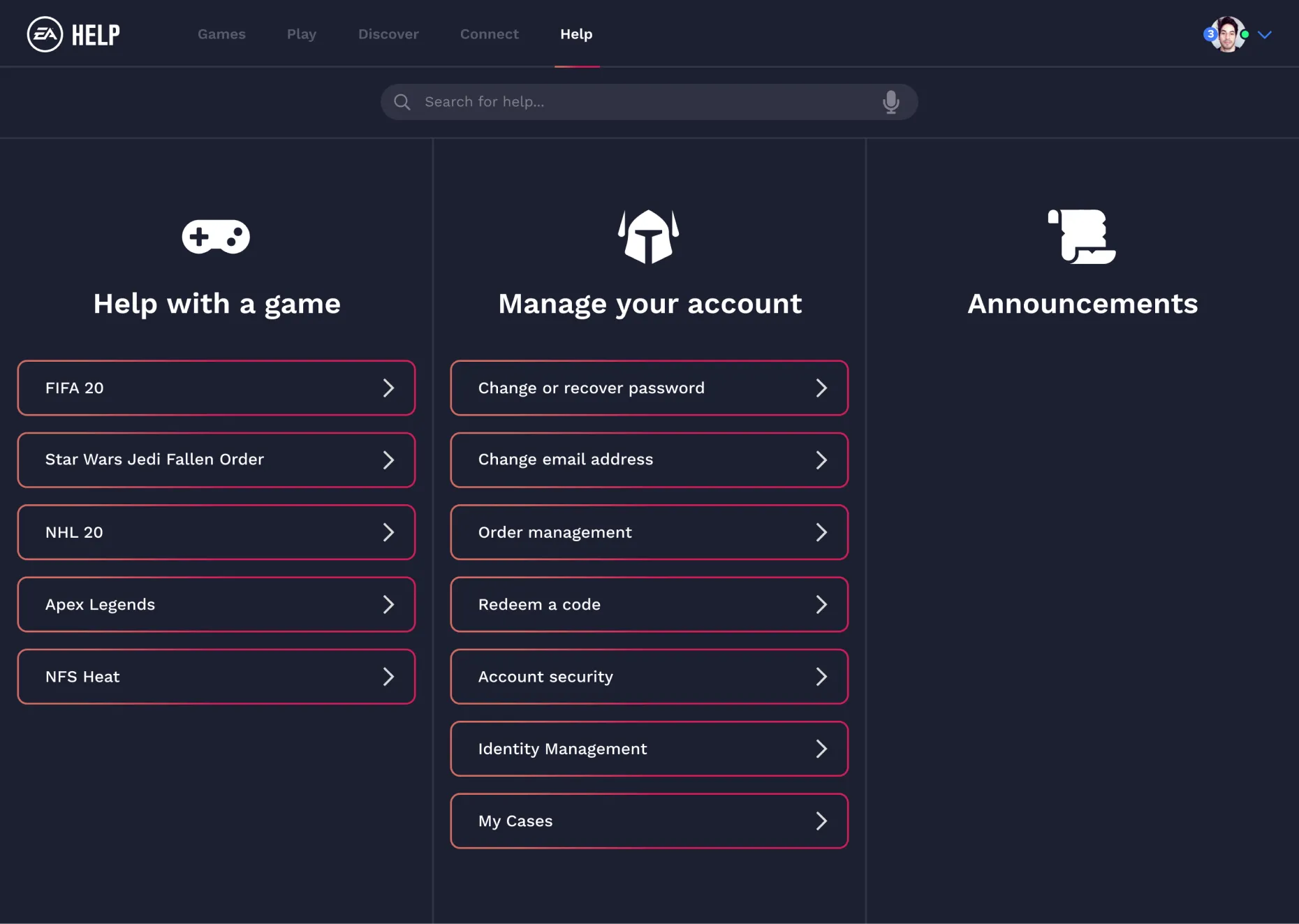 A snapshot of the Helpfully product