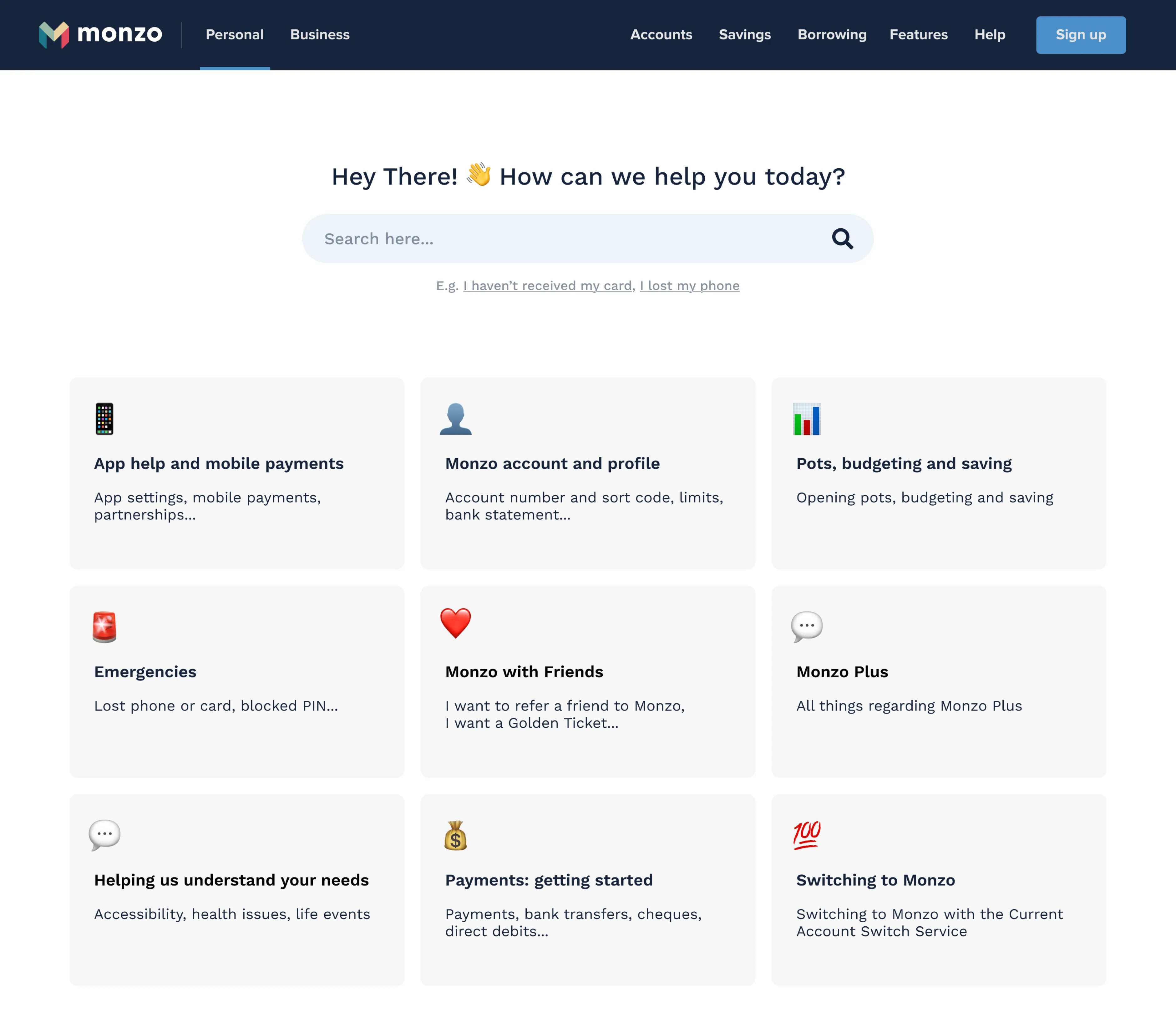 A snapshot of the Helpfully product