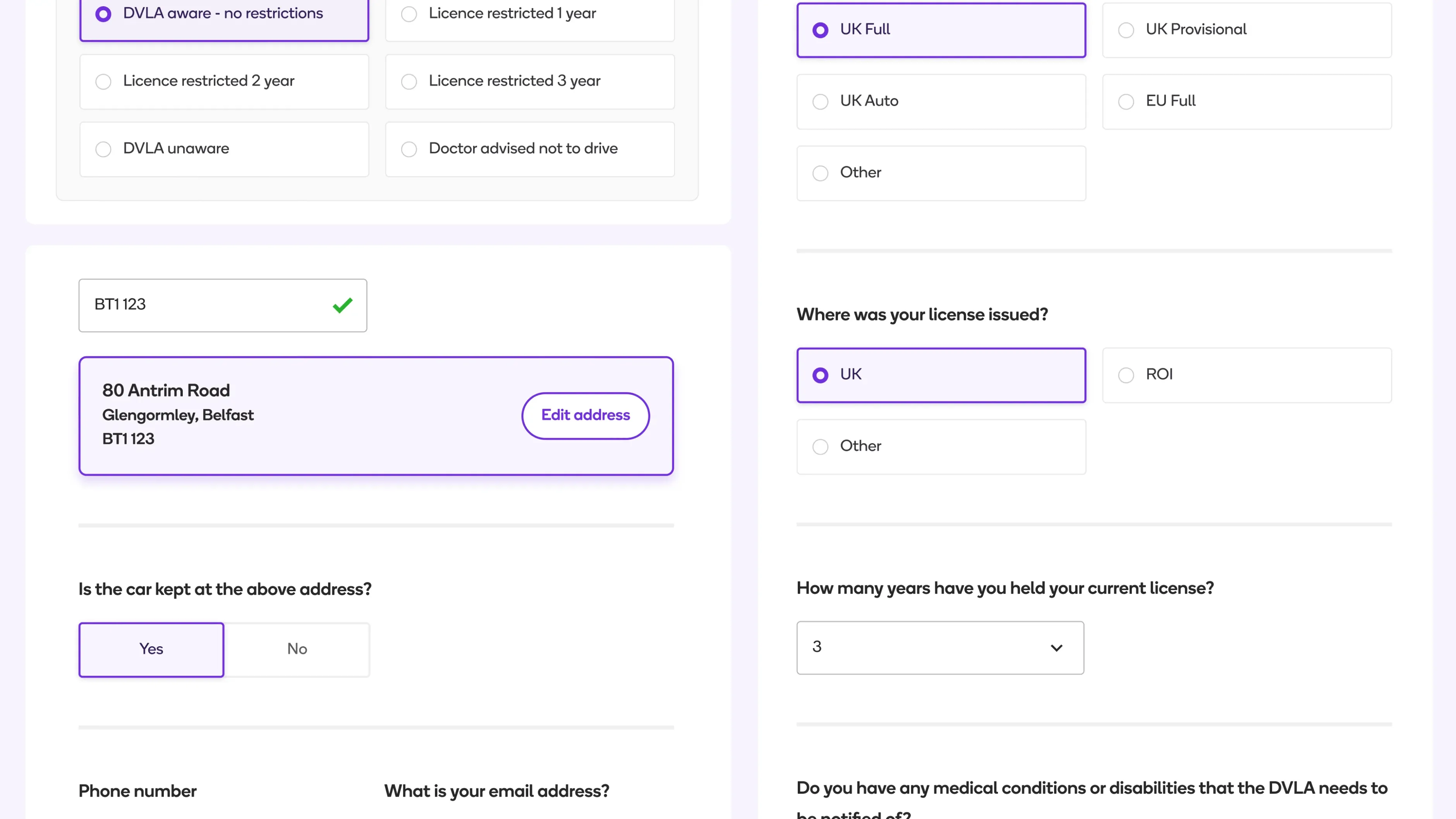 A snapshot of the Stroll insurance product