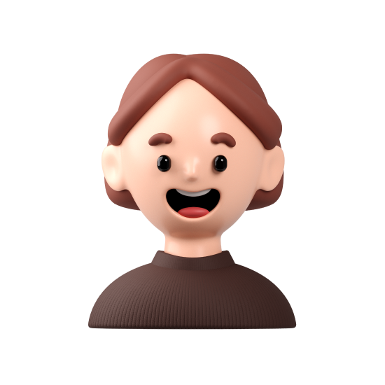 A 3D rendered image of Chris whose role is Back-end Developer at Little Thunder